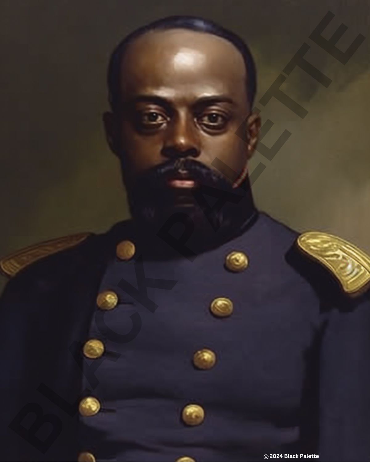 Portrait of Sgt. William H. Carney, the valiant Civil War hero and Medal of Honor recipient.